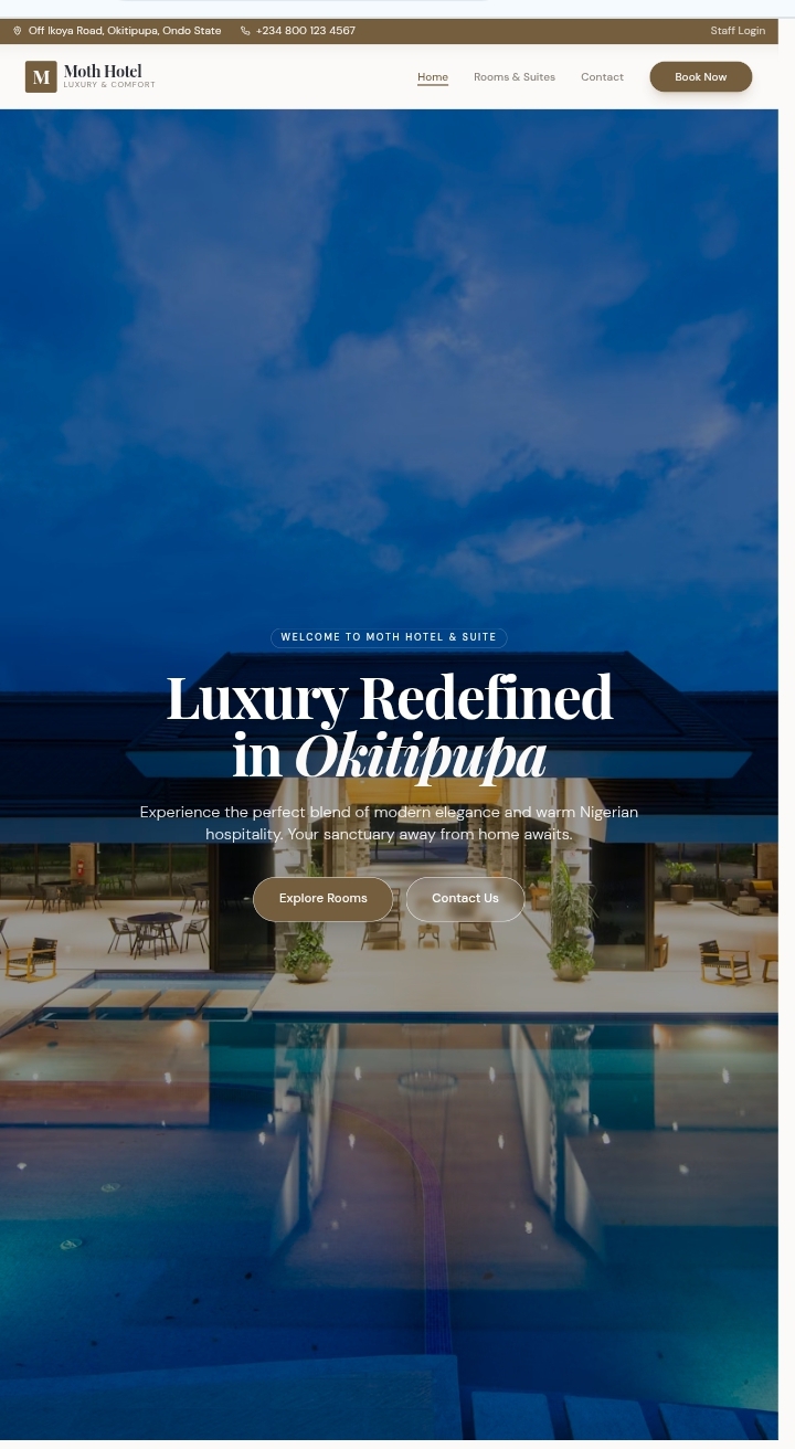 Hotel Management System Screenshot